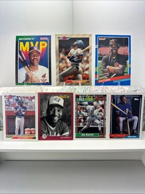 Joe Carter Bowman Gold card vintage lot of 7